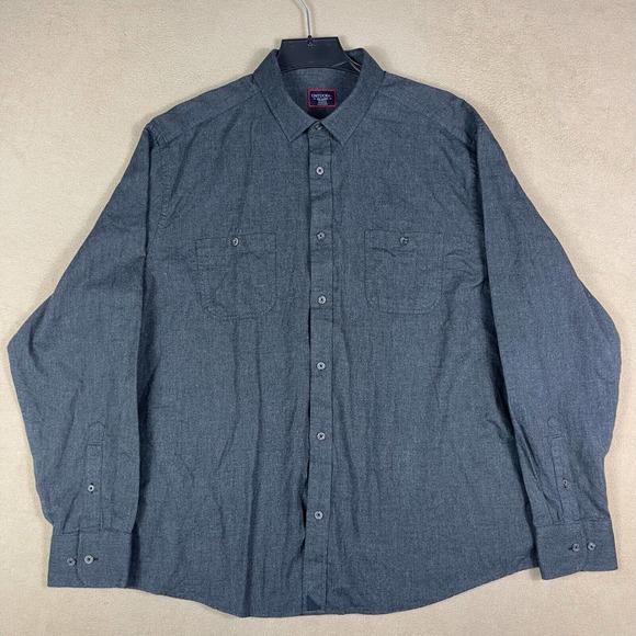 UNTUCKit Mens XXL Button Up Long Sleeve‎ Shirt Pockets Regular Fit 100% Cotton - Picture 1 of 12